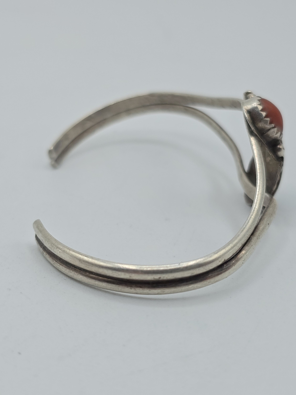 VTG Sterling Silver Cuff Bracelet Southwestern Style Size 5.25" 9g READ - Picture 4 of 15